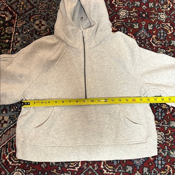 Lululemon Scuba Oversized 1/2 Half Zip Hoodie Heather Core Light Gray Grey - Picture 5 of 7
